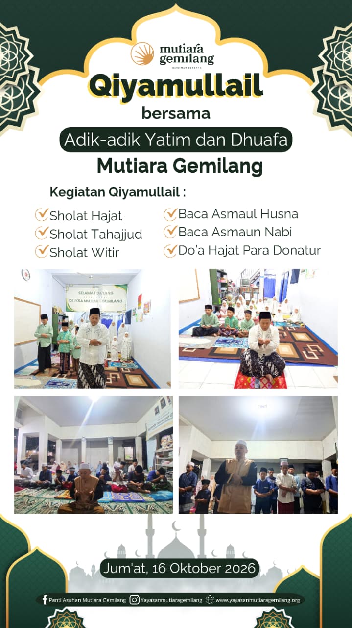 Qiyamullail setiap malam jumat